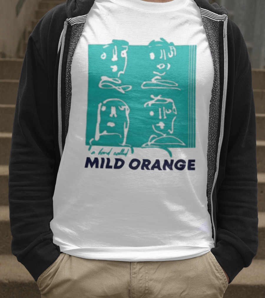 Mild Orange A Band Called Faces Artwork T-Shirt