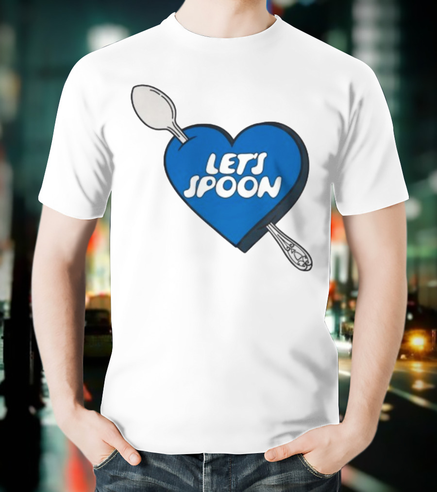Staycool X Good Culture Let’s Spoon Heart Blue Design With Spoons T-Shirt
