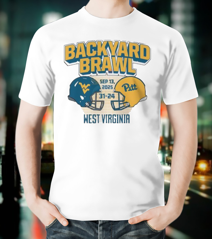 Backyard Brawl West Virginia Sep 13 2025 Pitt 31-24 T-Shirt