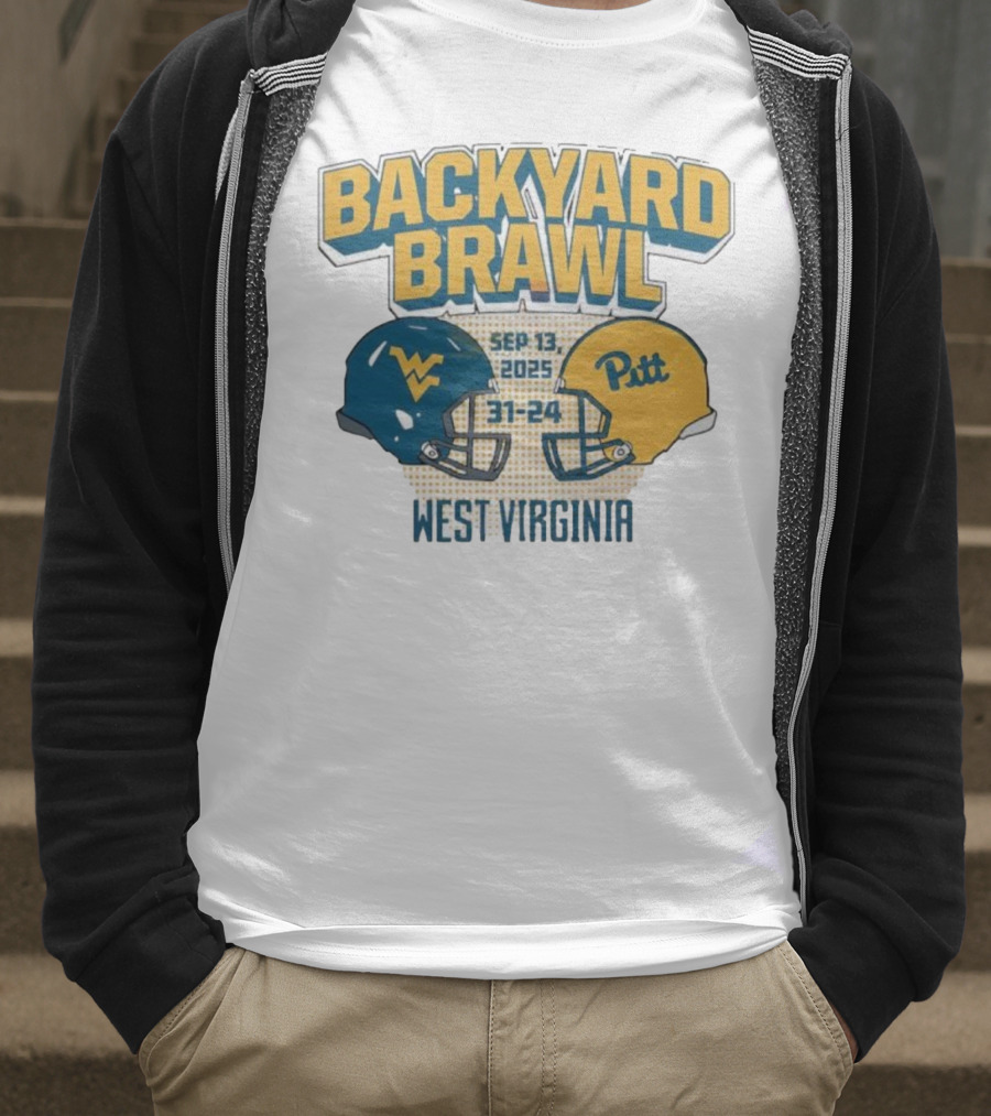 Backyard Brawl West Virginia Sep 13 2025 Pitt 31-24 T-Shirt