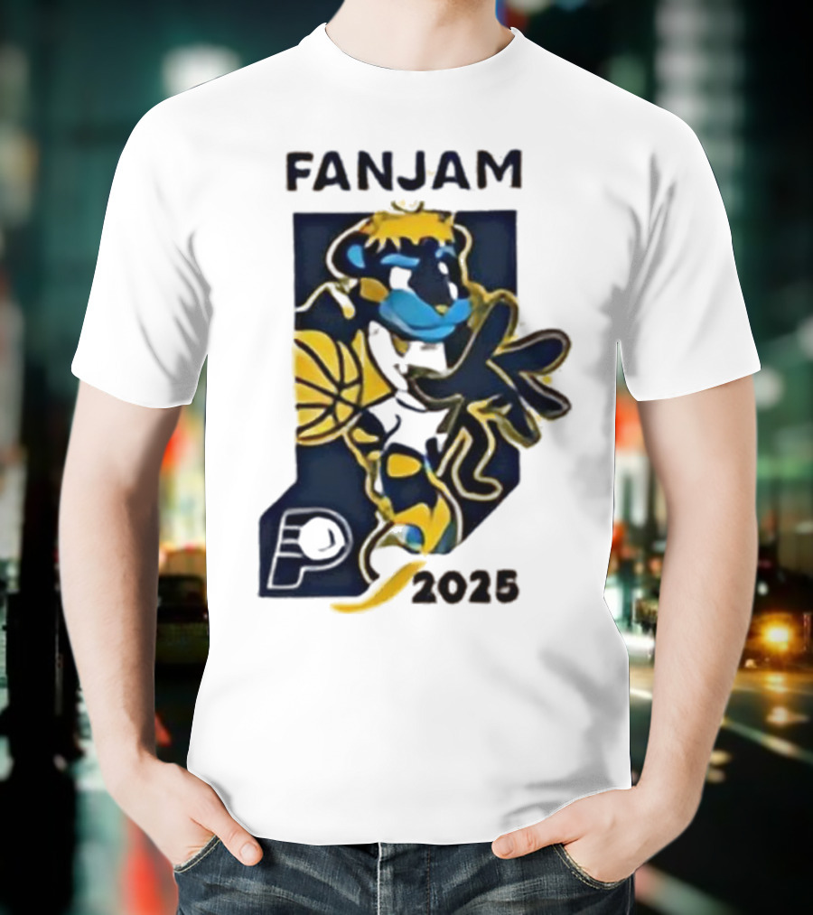 FanJam Indiana Pacers NBA Mascot 2025 T-Shirt