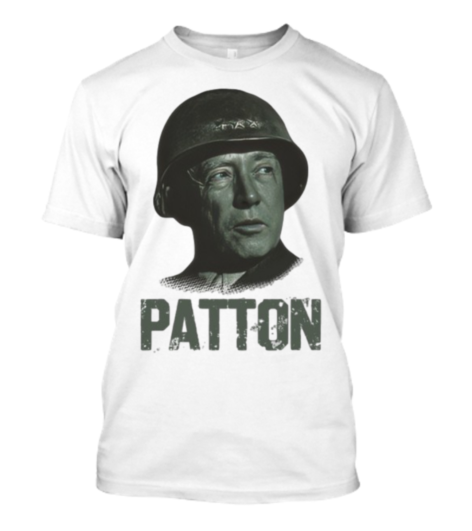 Fightbackpodcast General Patton Image With Patton Text T-Shirt