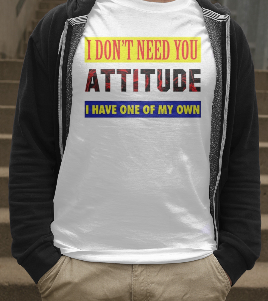 I Don't Need You Attitude I Have One Of My Own T-Shirt