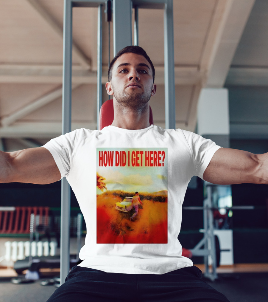 Louis Tomlinson How Did I Get Here Red Text Vintage Car Scene T-Shirt