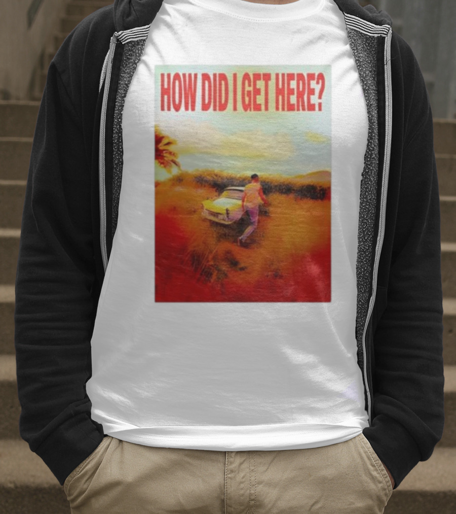 Louis Tomlinson How Did I Get Here Red Text Vintage Car Scene T-Shirt