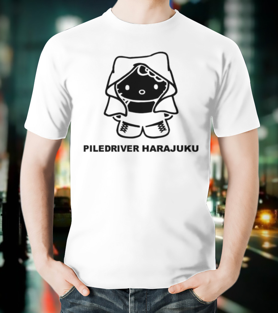 Piledriver Harajuku Panda Character T-Shirt