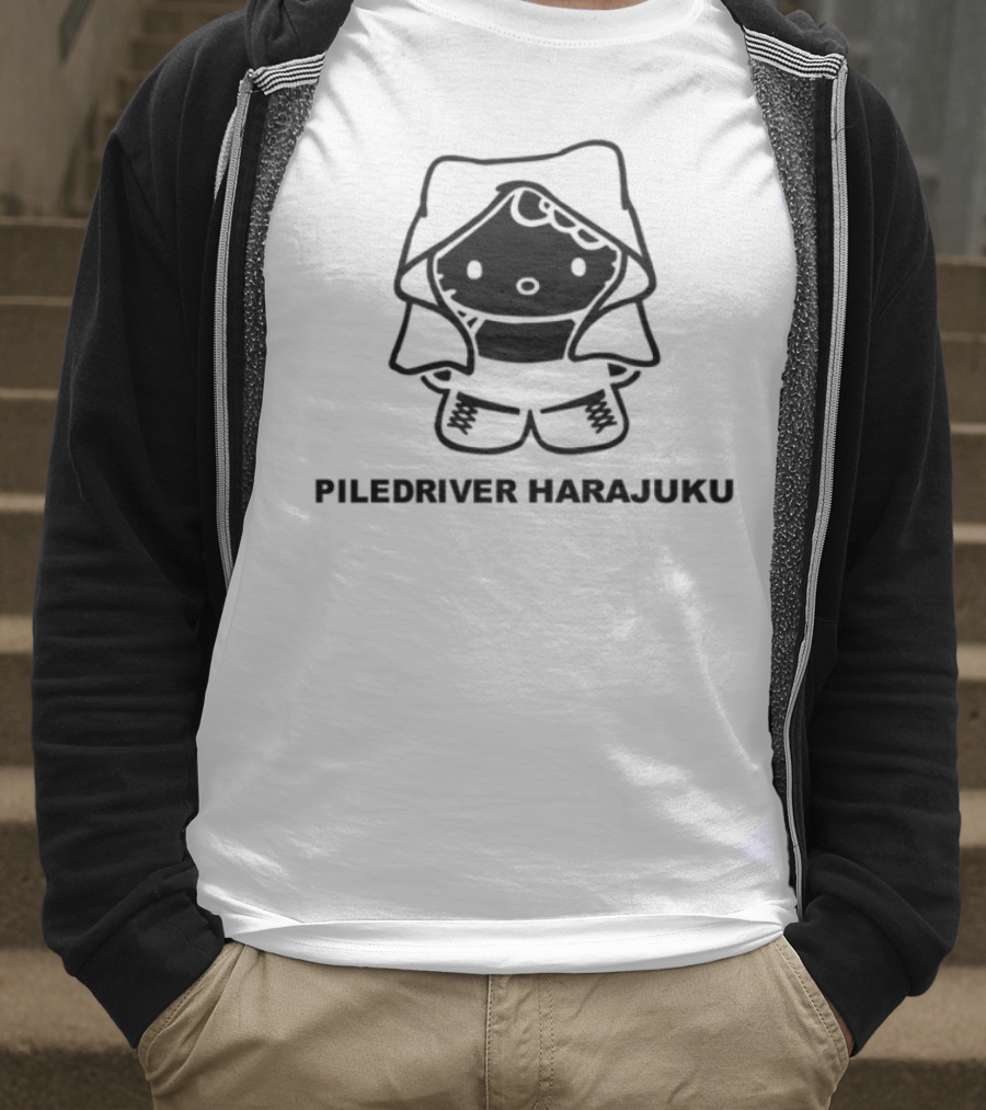 Piledriver Harajuku Panda Character T-Shirt