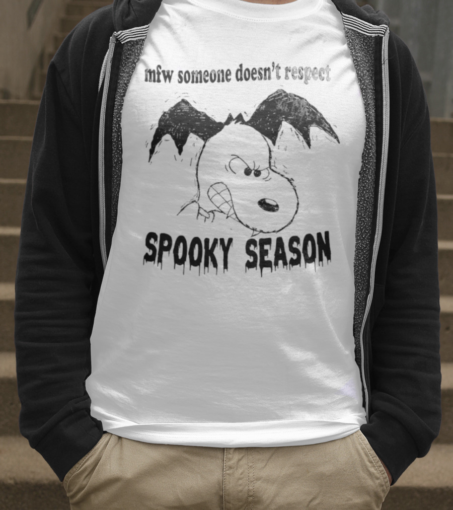 MFW Someone Doesn’t Respect Spooky Season Snoopy Halloween T-Shirt