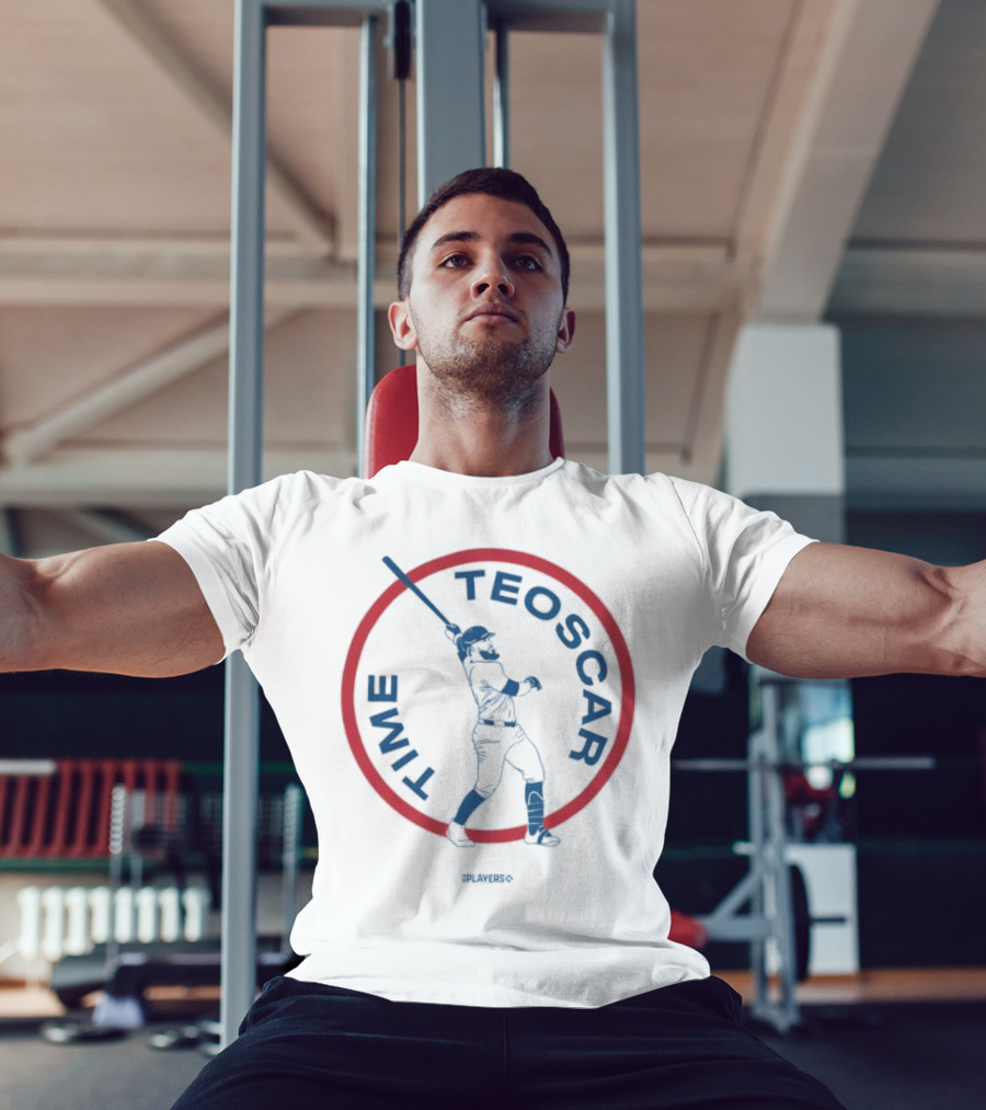 Los Angeles Dodgers Teoscar Hernández Number 37 Baseball Player Time T-Shirt