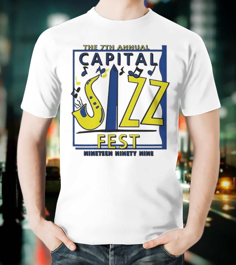 The 7th Annual Capital Jazz Fest June Nineteen Ninety Nine Music Event T-Shirt