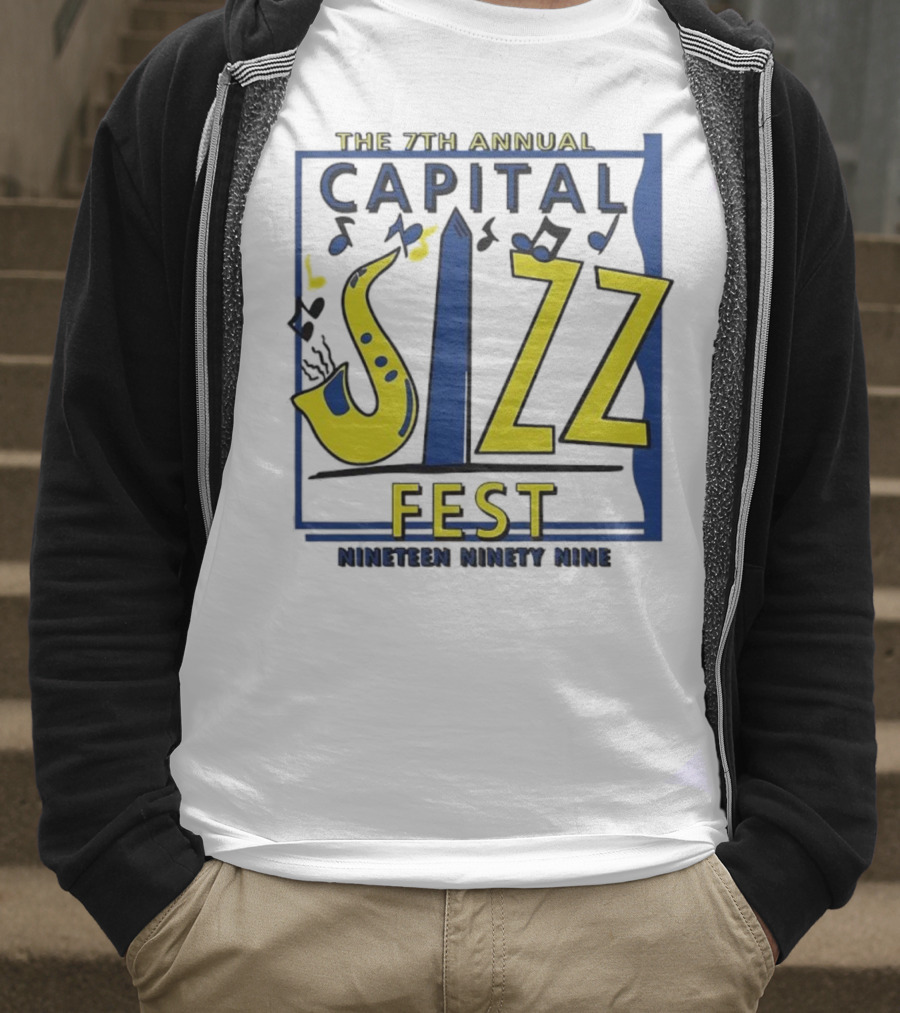 The 7th Annual Capital Jazz Fest June Nineteen Ninety Nine Music Event T-Shirt