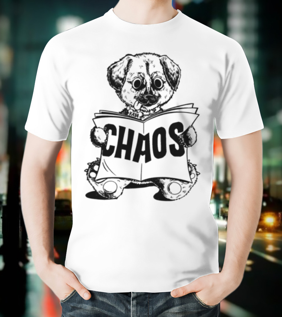 Chaos Reading Teddy Bear T-Shirt