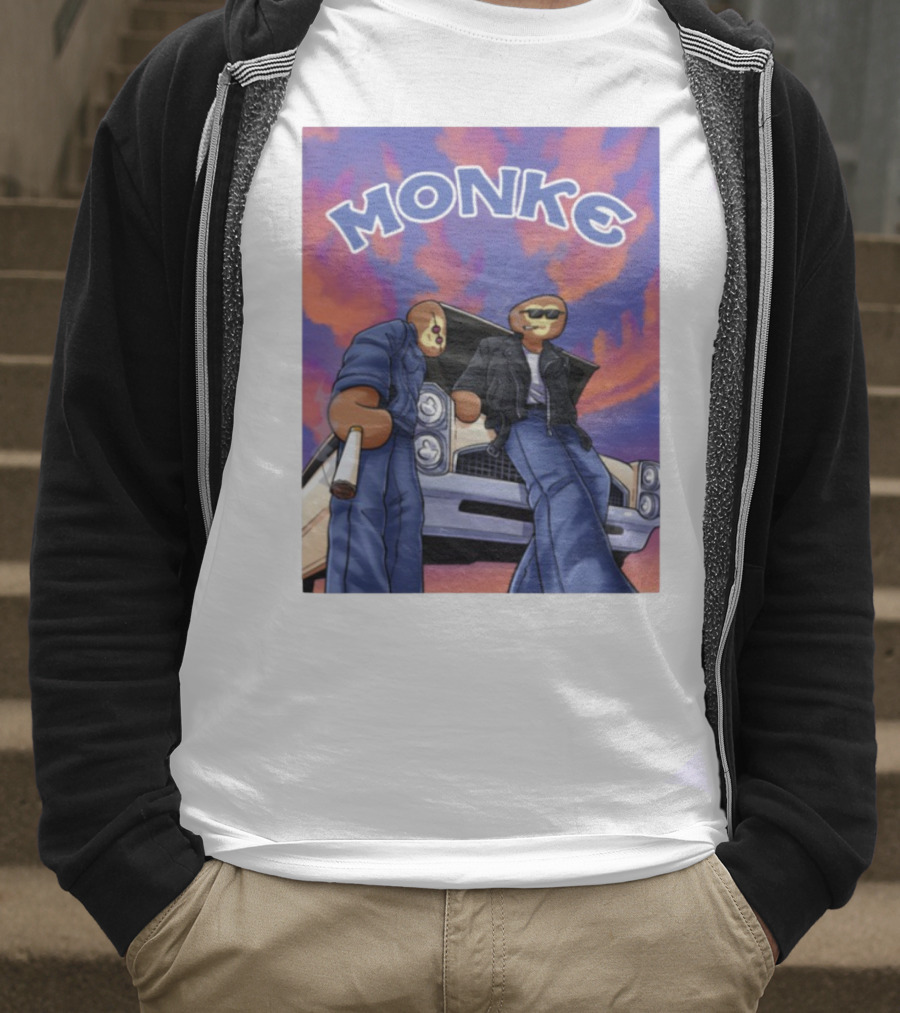 Joe Monke Cool Vibe Retro Car Art T-Shirt