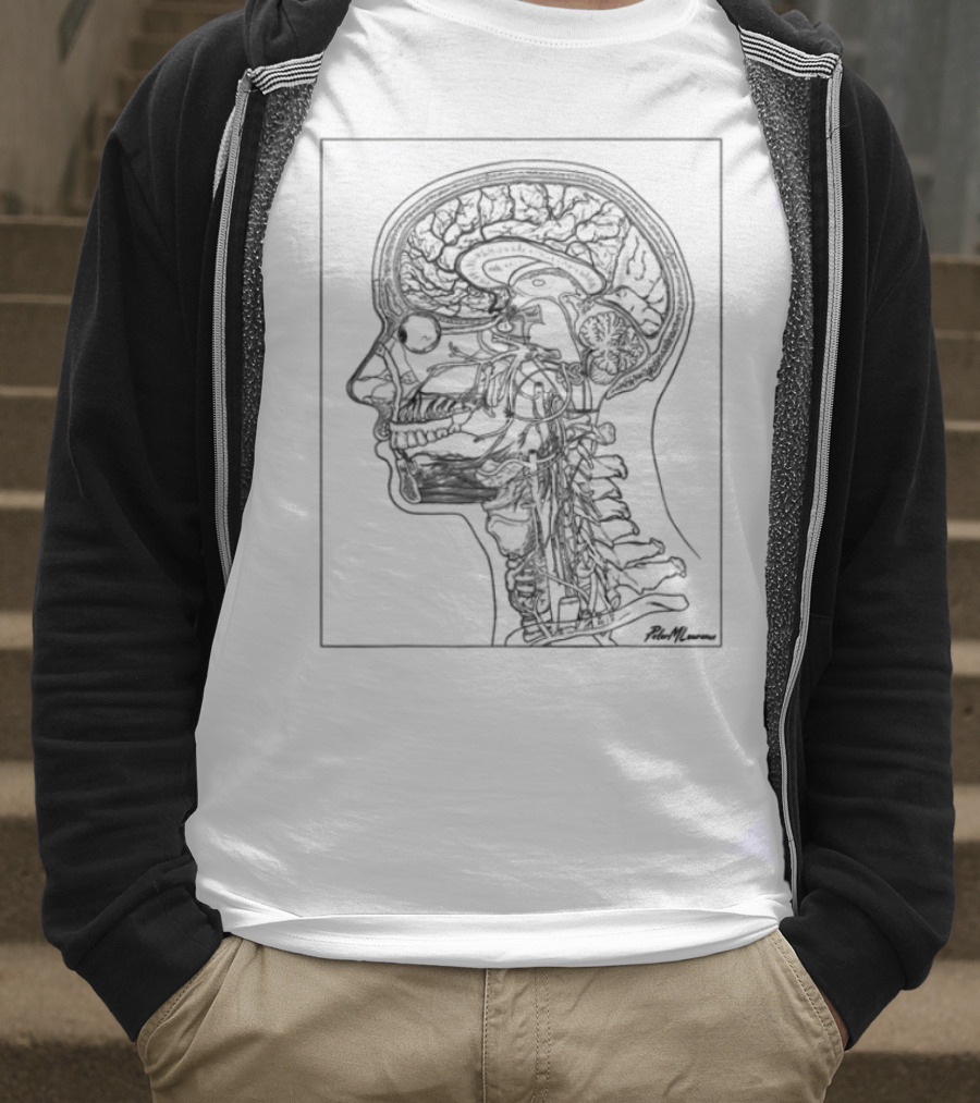 Petermlawrence Anatomical Head Neck Brain Structure T-Shirt
