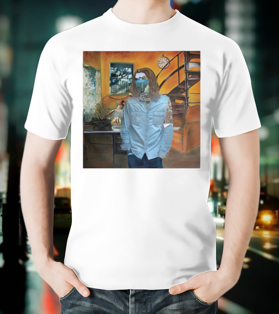 Hozier Album 10 Year Anniversary Surreal Collage Art Blue T-Shirt