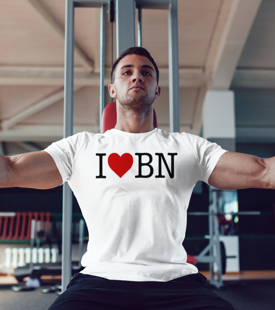I Love BN Buenas Noches Heart Symbol Graphic T-Shirt