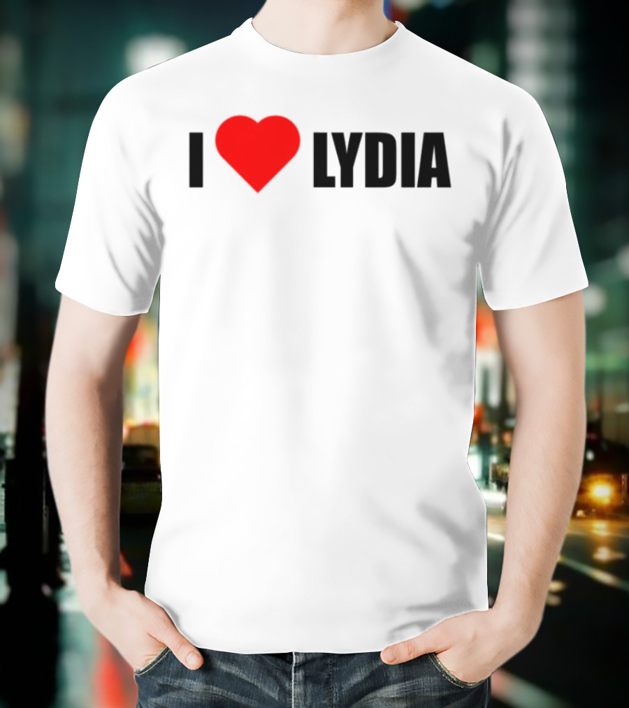 I Love Lydia Heart Symbol Expression T-Shirt