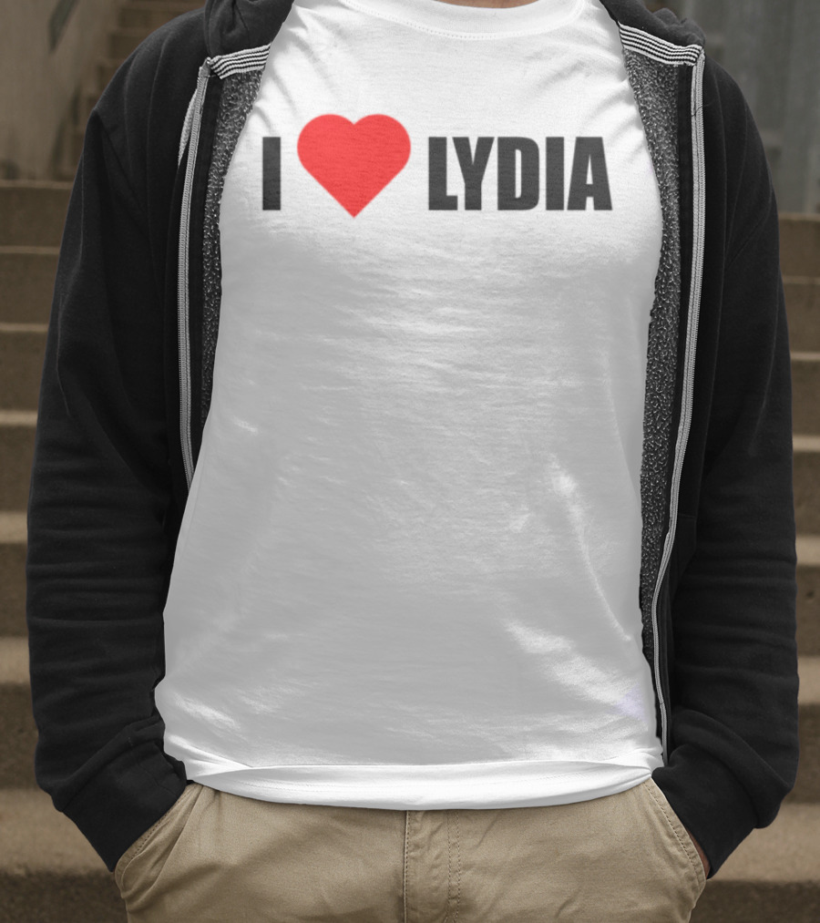 I Love Lydia Heart Symbol Expression T-Shirt