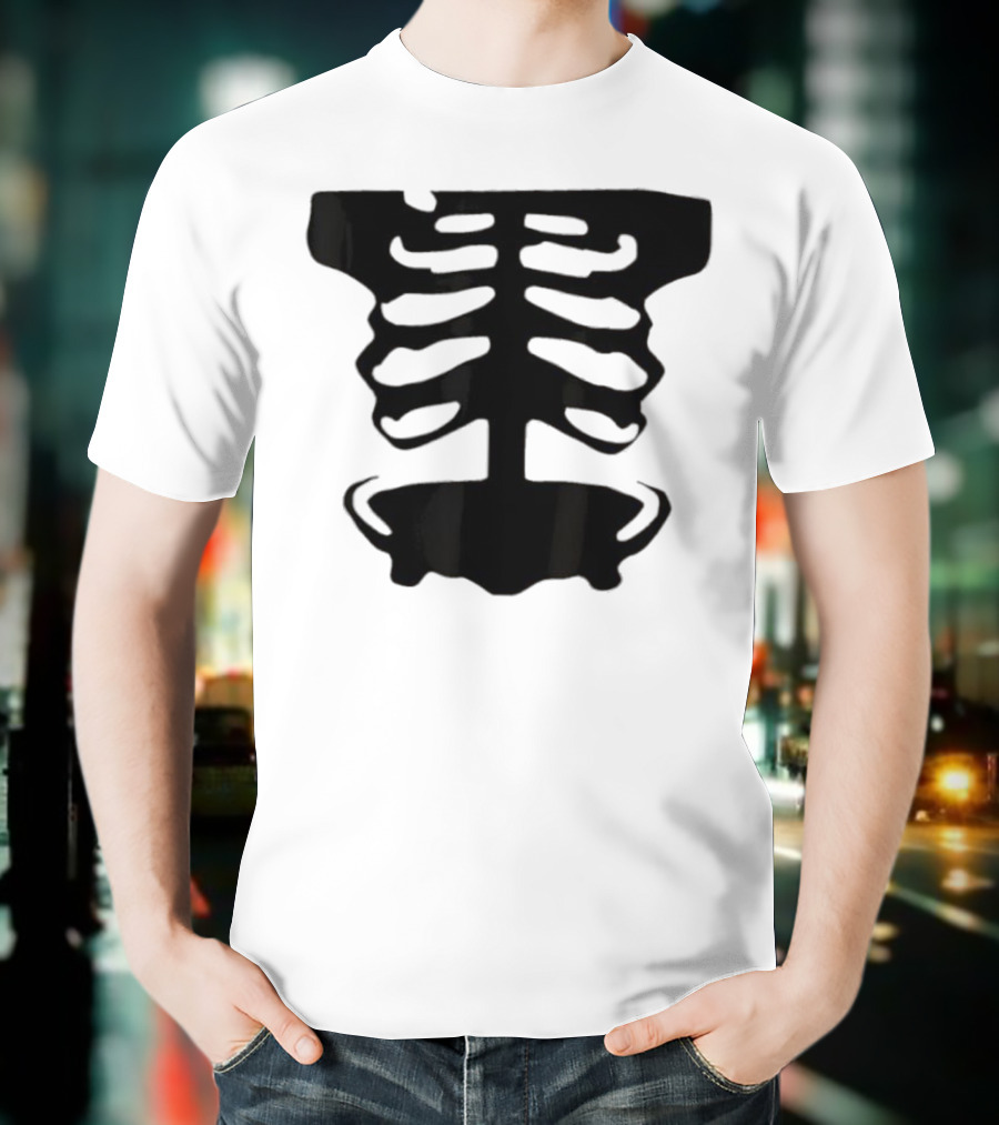 1x1x1x1 Forsaken Skeleton Halloween Costume T-Shirt