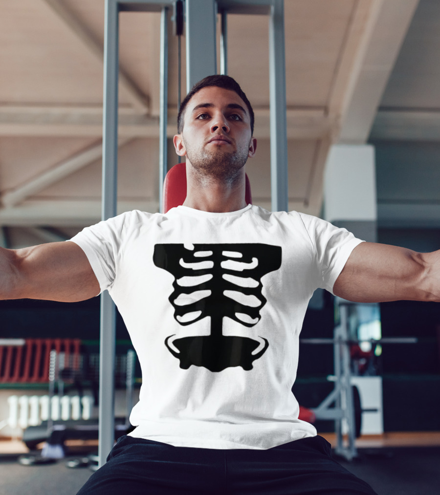 1x1x1x1 Forsaken Skeleton Halloween Costume T-Shirt