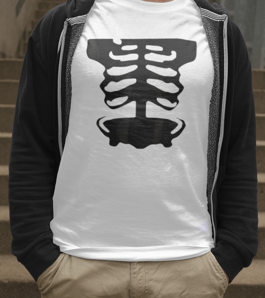 1x1x1x1 Forsaken Skeleton Halloween Costume T-Shirt
