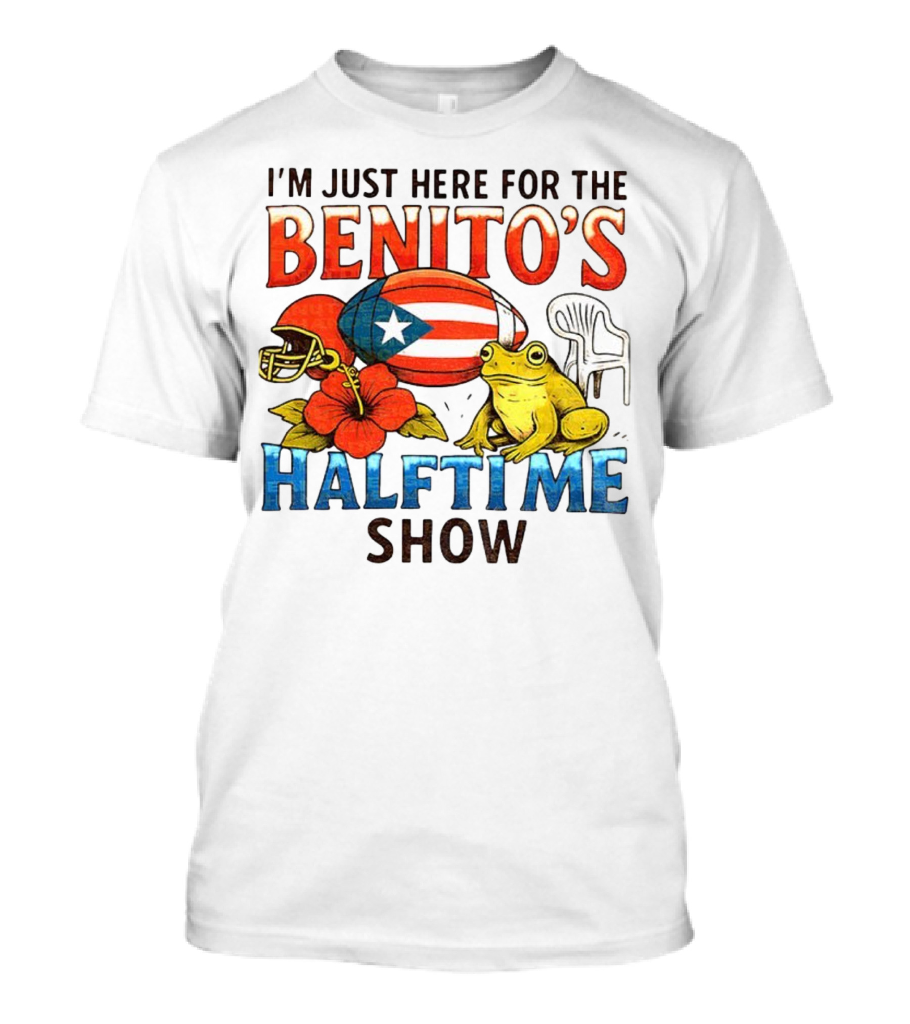 I'm Just Here For The Benito's Halftime Show Bad Bunny Super Bowl T-Shirt
