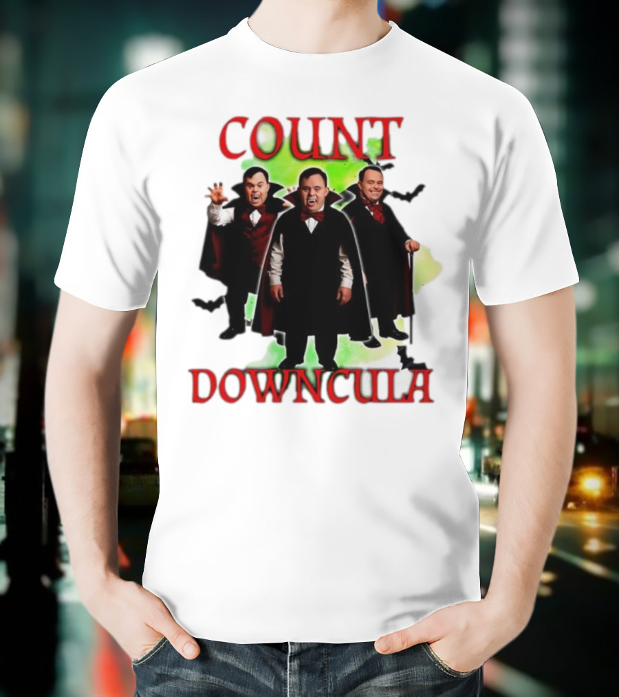 Count Downcula Halloween Vampire Costume Trio T-Shirt
