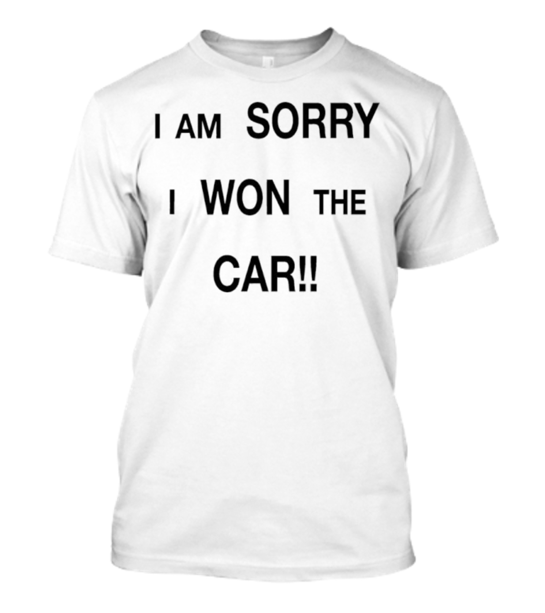 I Am Sorry I Won The Car Funny Statement T-Shirt