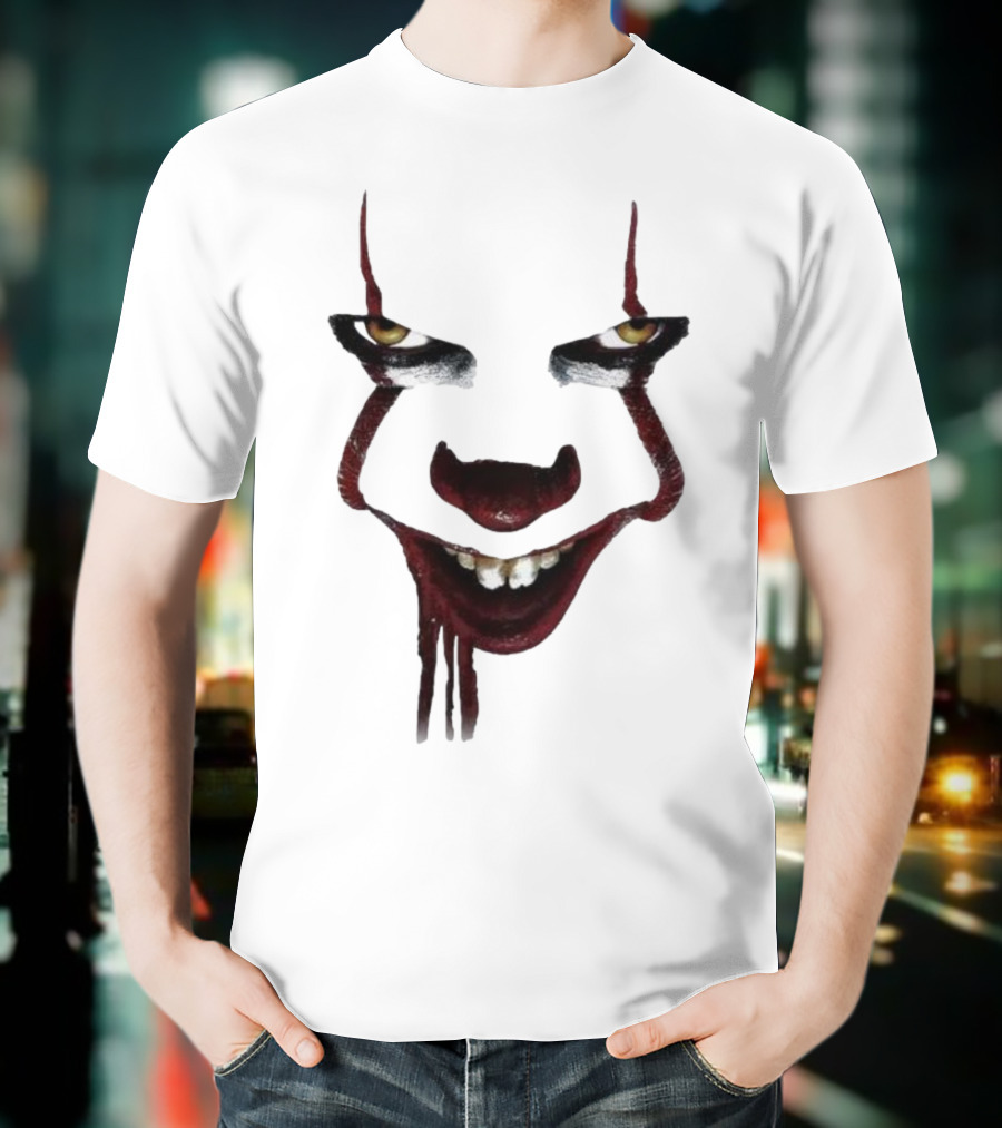 Pennywise Clown Face Halloween IT Movie T-Shirt