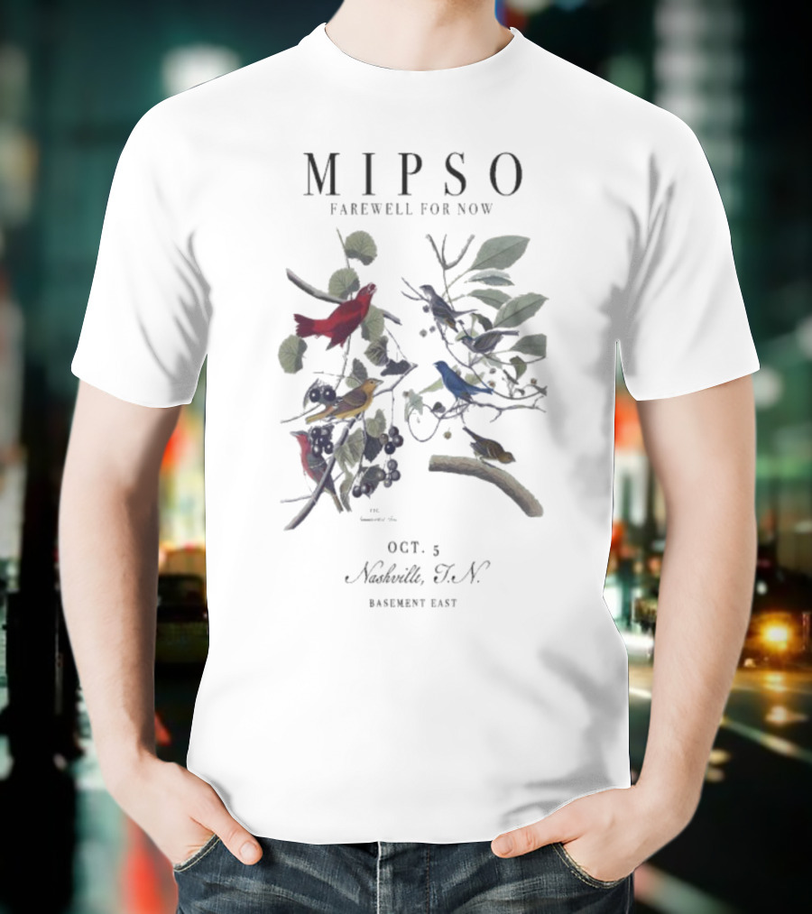 Mipso Farewell For Now Concert October 5 Nashville TN Basement East T-Shirt