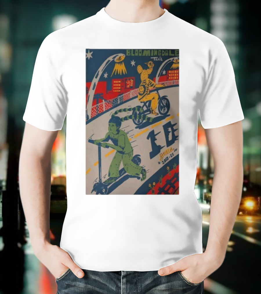 Bloomingdale Trail 10 Years 2015-25 Ramiro Huizar All Star Press Chicago T-Shirt