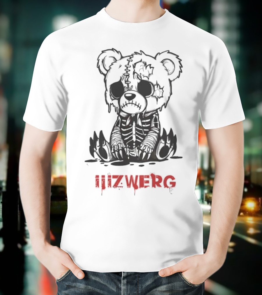 Sad Teddy Bear Iiizwerg Dark Aesthetic Toy Design T-Shirt