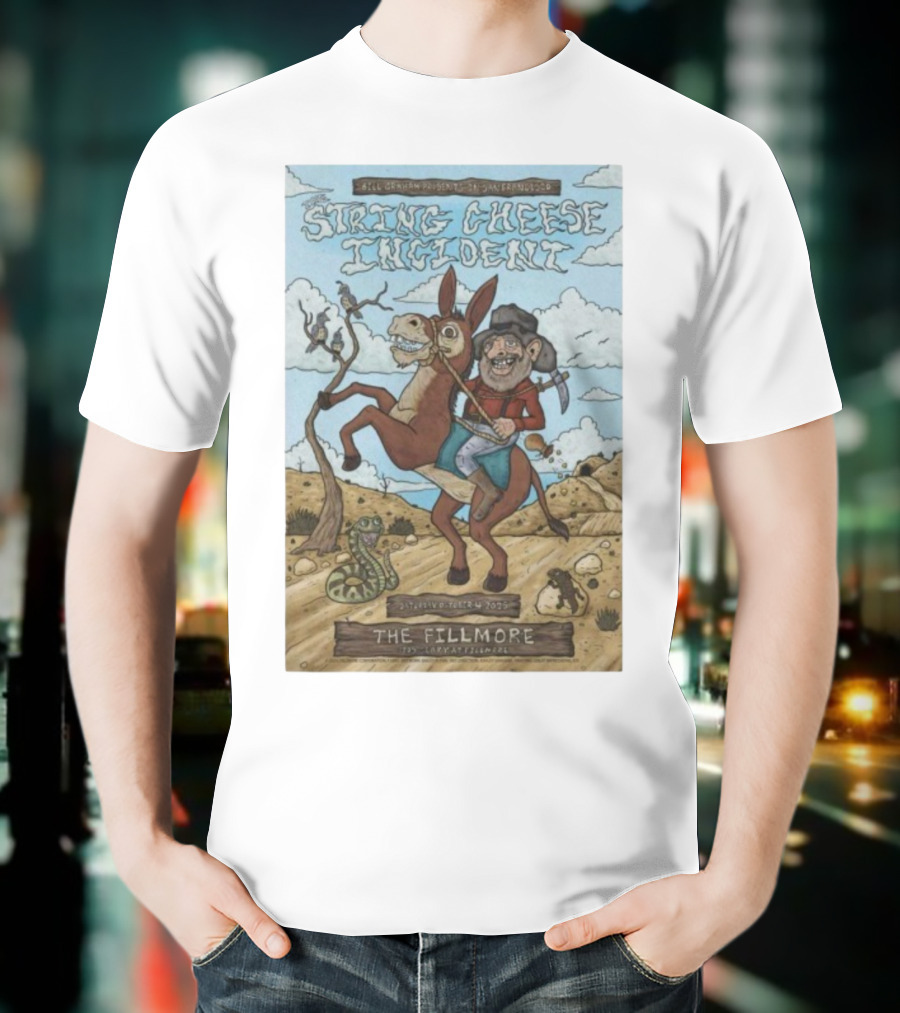 Bill Graham Presents String Cheese Incident The Fillmore San Francisco October 4 2025 Donkey T-Shirt