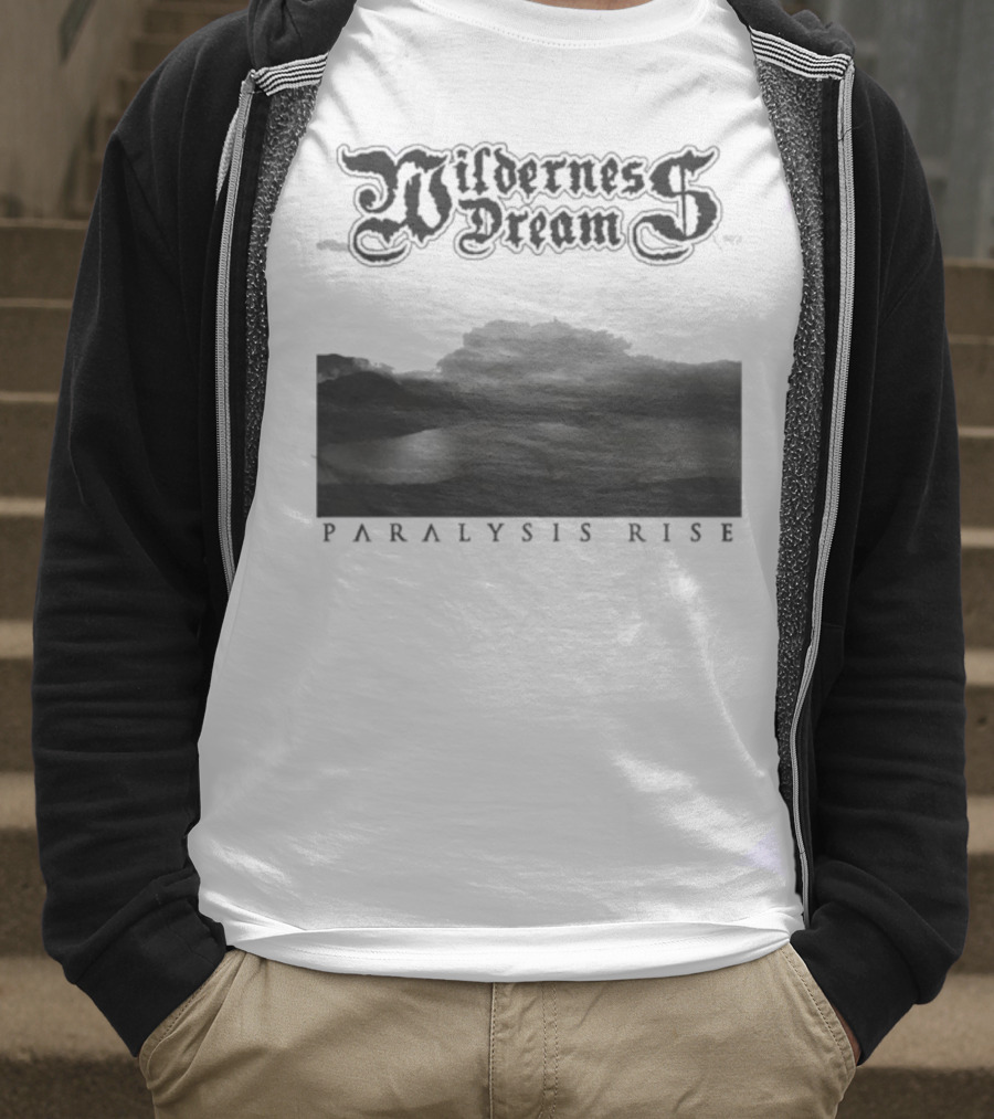Wilderness Dream Paralysis Rise Scenic Monochrome Landscape T-Shirt