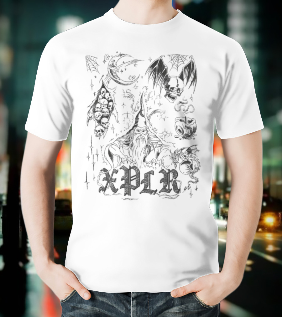 Xplr Inked Fantasy Creatures And Symbols T-Shirt