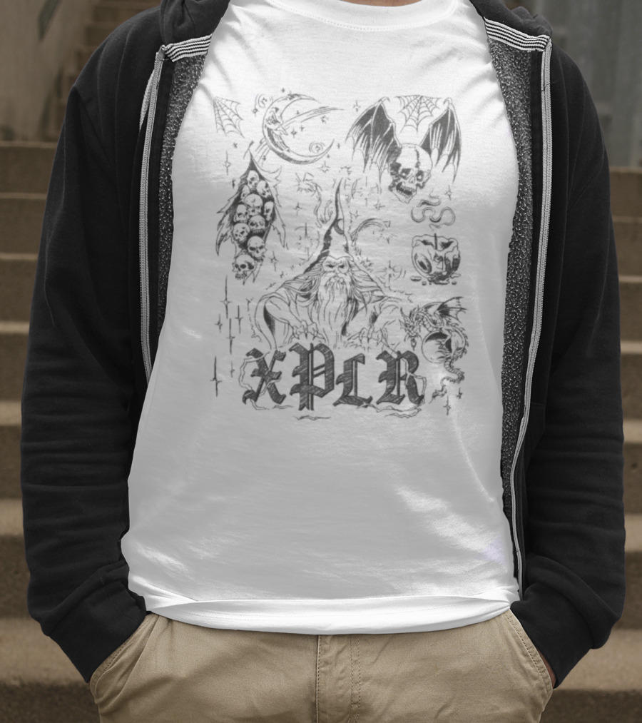 Xplr Inked Fantasy Creatures And Symbols T-Shirt