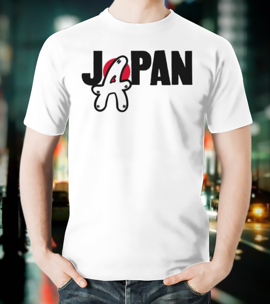 Japan Blu Boy A Bright Red Sun Playful Style T-Shirt