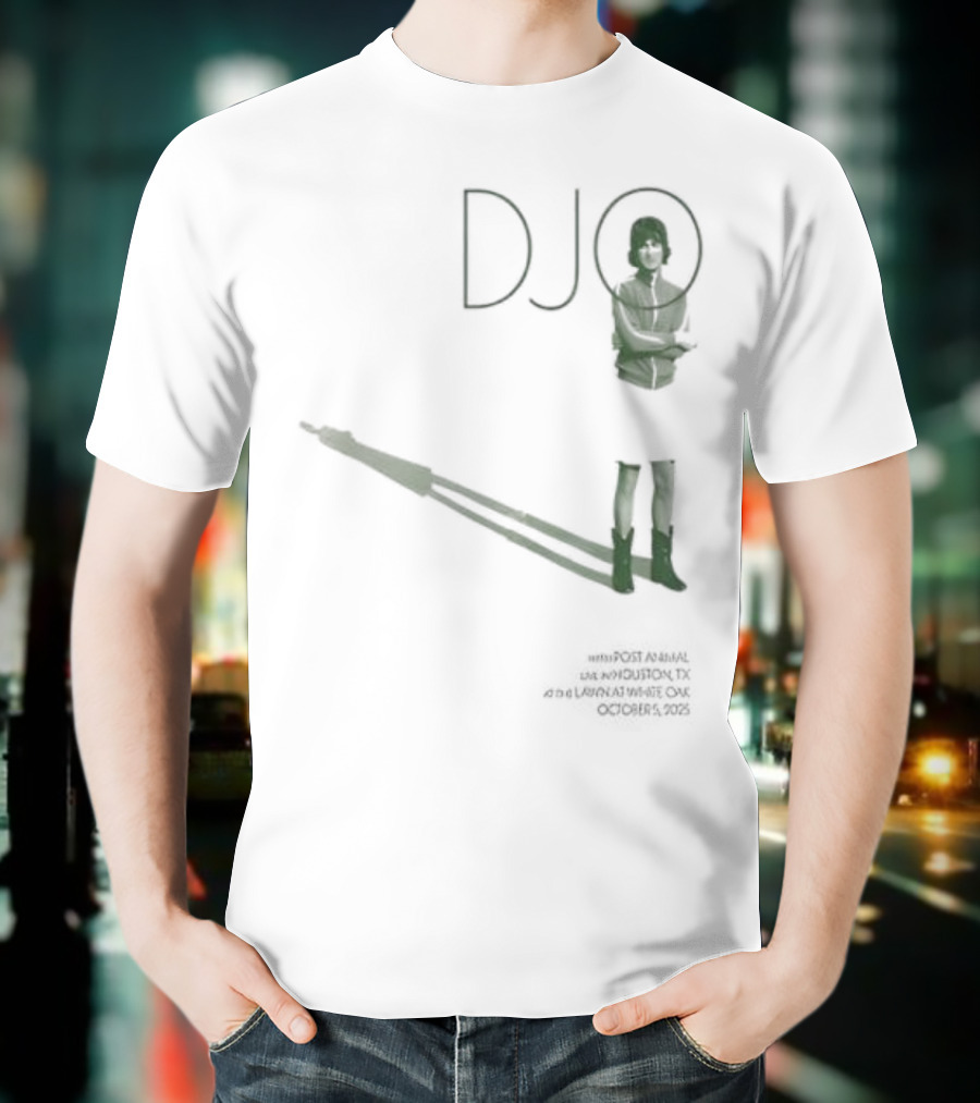 Djo White Oak Music Hall Lawn Oct 05 2025 Retro Style Performance Art T-Shirt