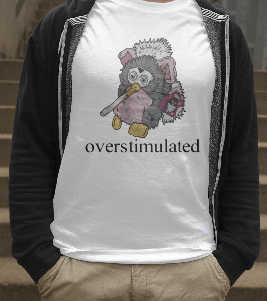 Emotionalclub Furby Overstimulated Smoking Toy Nostalgia T-Shirt