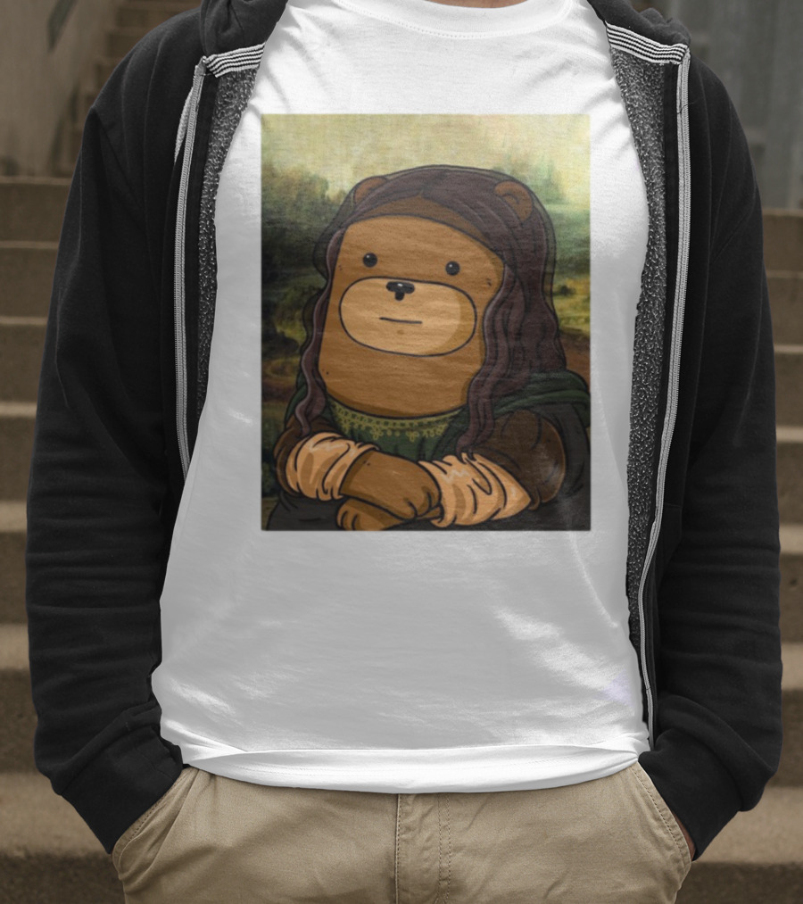 Figen.Eth Boi The Bear Mona Lisa Parody T-Shirt