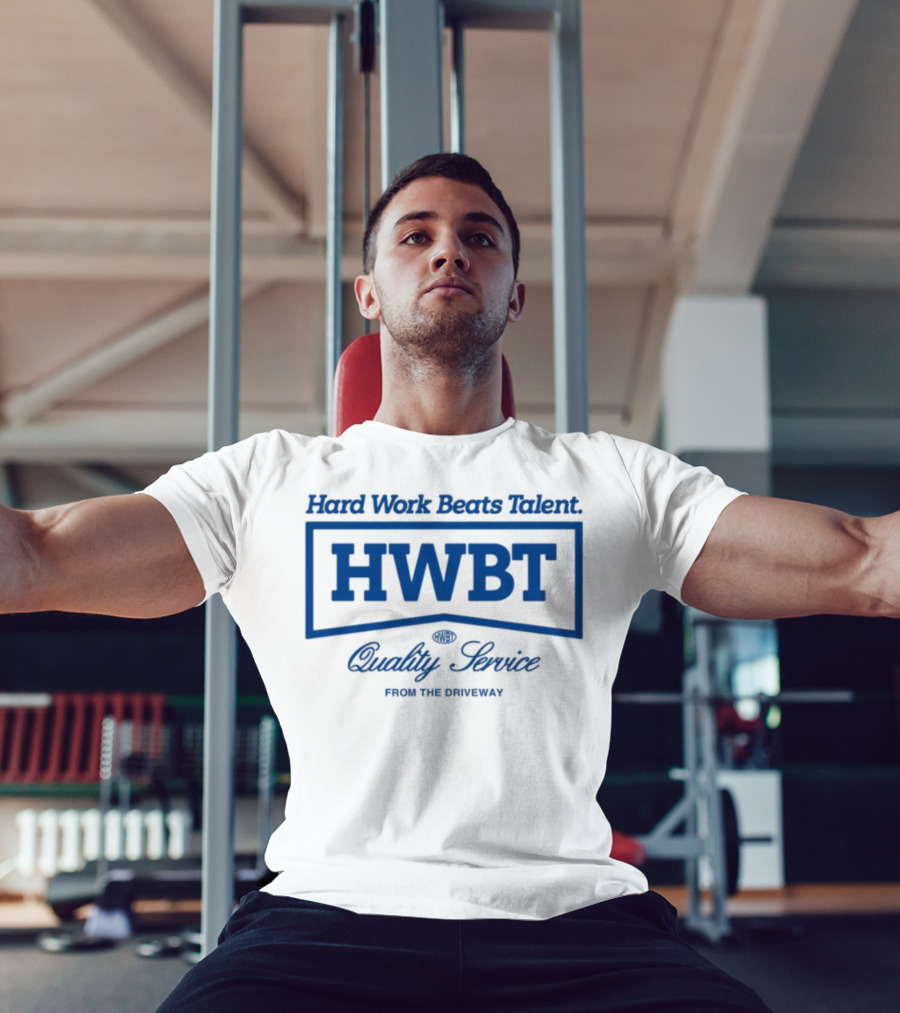 HWBT Hard Work Beats Talent Quality Service Heavyweight Boxy From The Ordinary T-Shirt