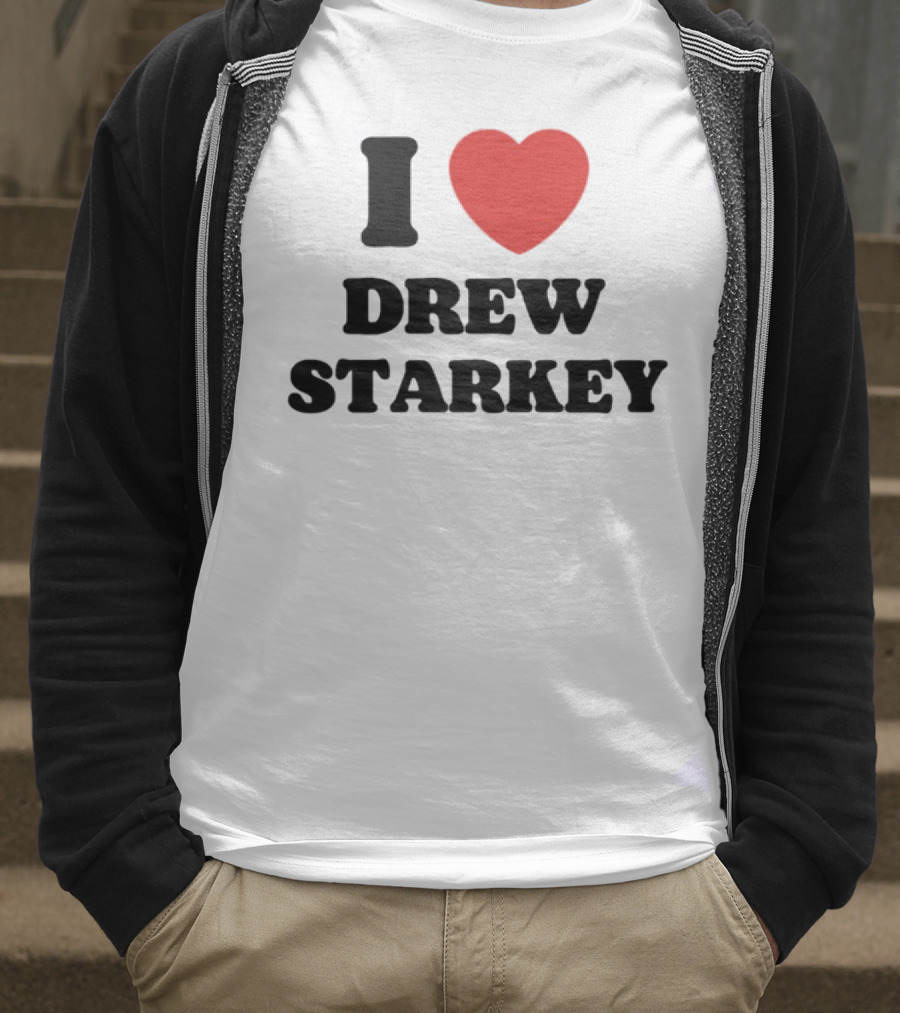 I Love Drew Starkey Red Heart Fan Favorite T-Shirt
