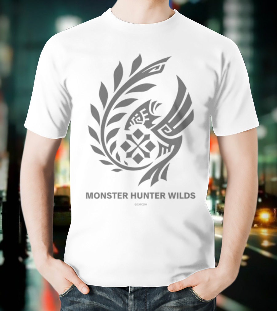 Monster Hunter Wilds Forbidden Lands Research Commission Emblem T-Shirt