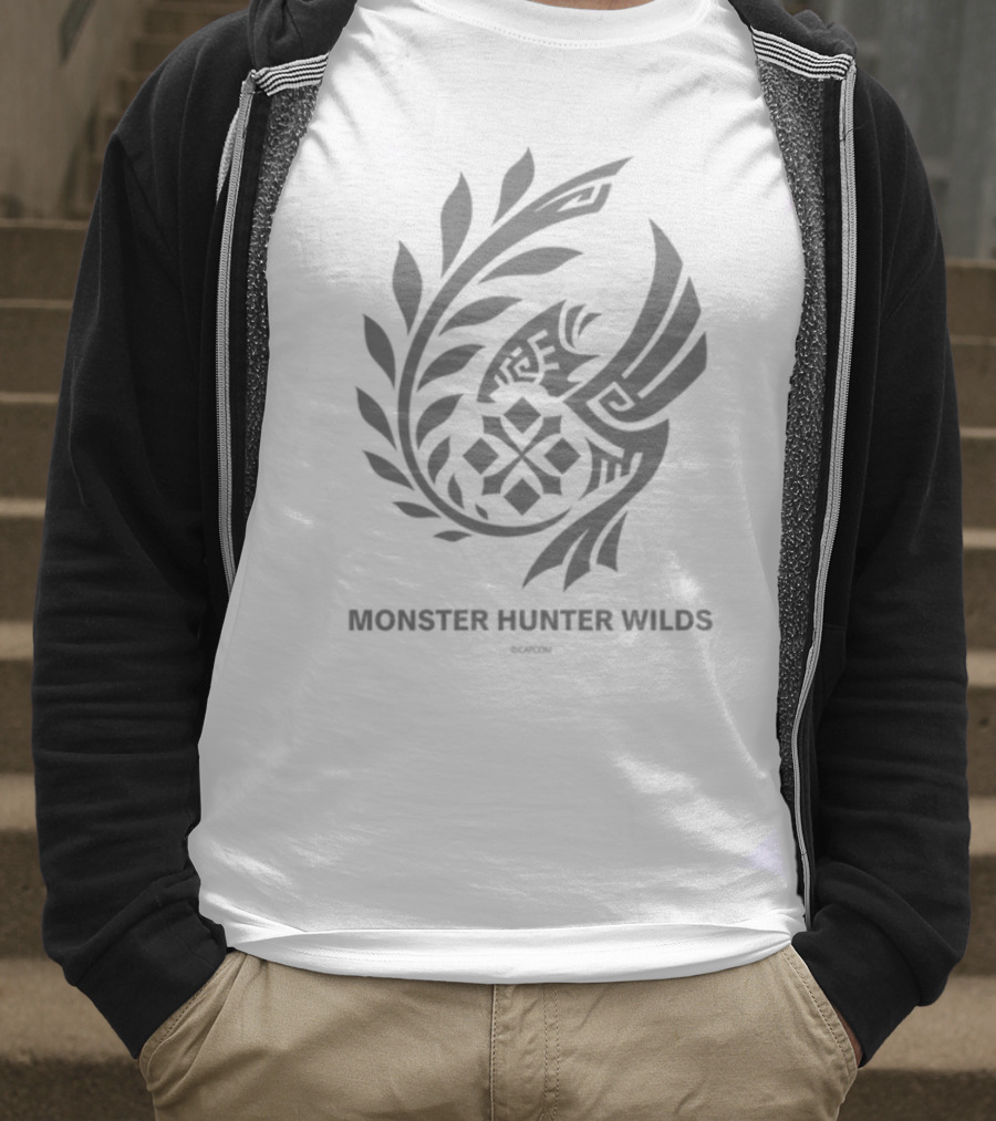 Monster Hunter Wilds Forbidden Lands Research Commission Emblem T-Shirt