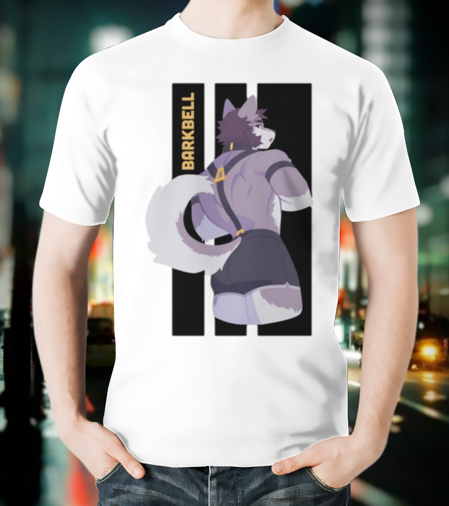 Barkbell Lycan Lifts Ringer Pump Cover Wolf Workout T-Shirt