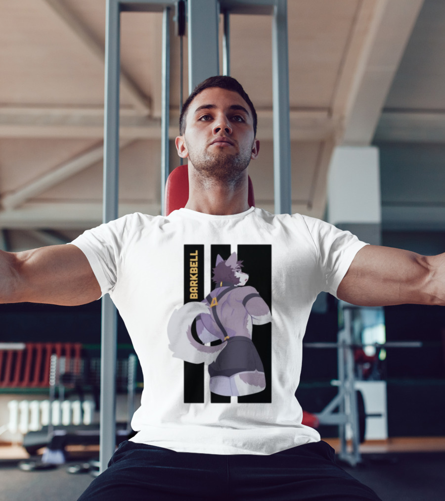 Barkbell Lycan Lifts Ringer Pump Cover Wolf Workout T-Shirt