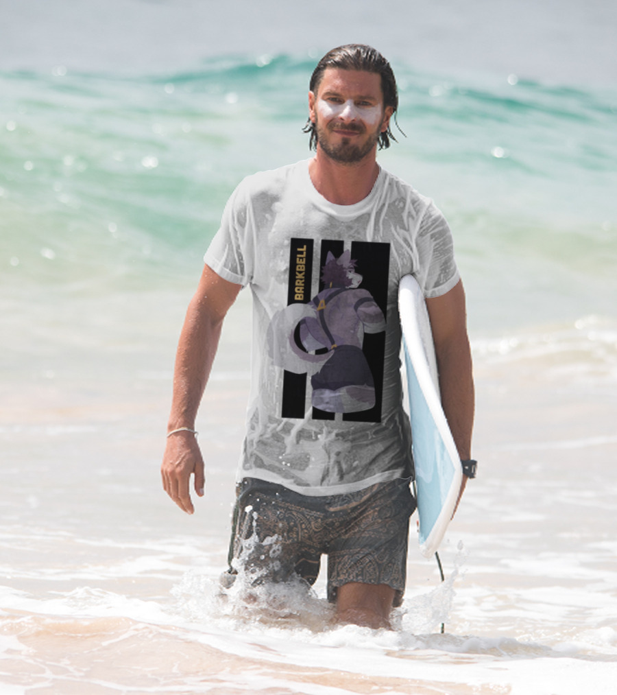 Barkbell Lycan Lifts Ringer Pump Cover Wolf Workout T-Shirt