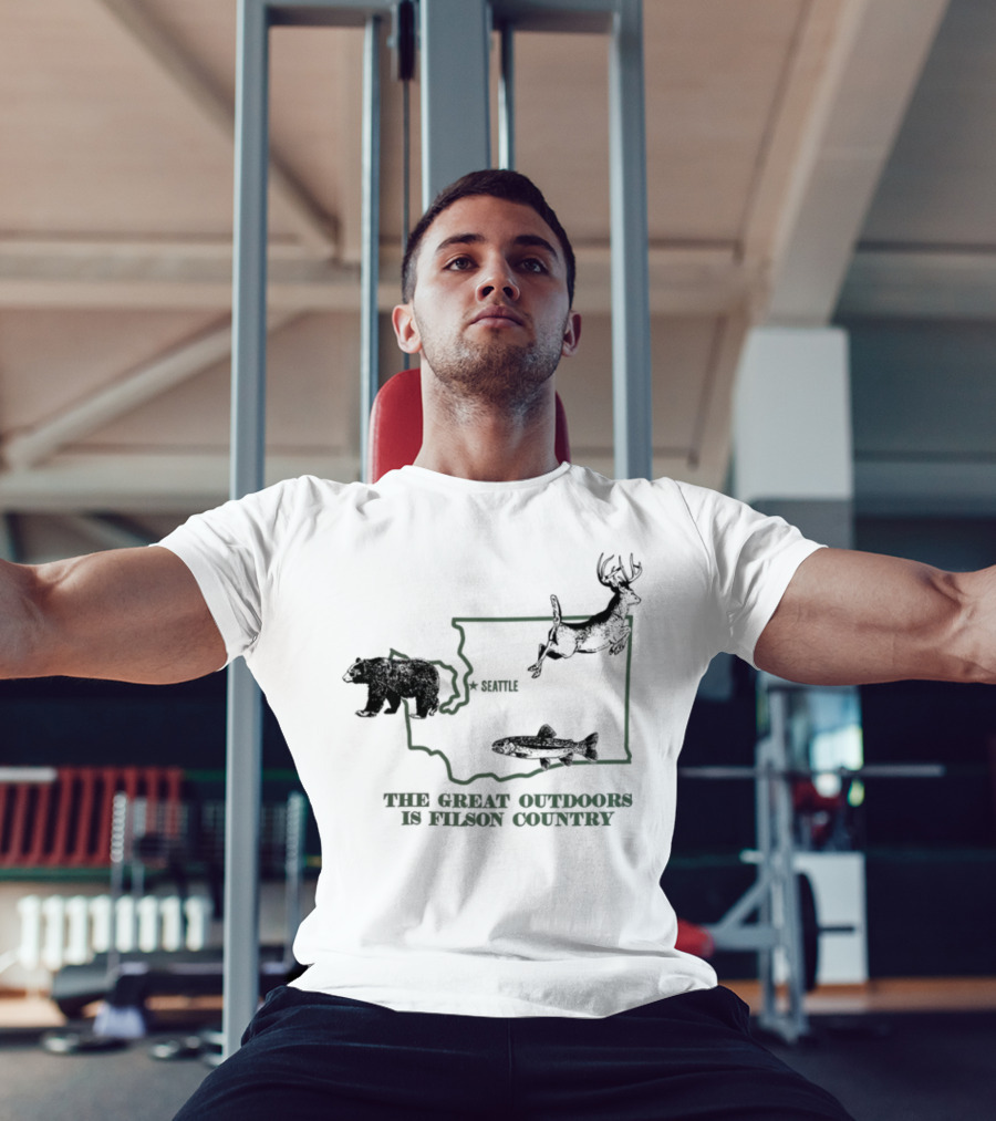 Explore Washington State Wildlife The Great Outdoors Is Filson Country T-Shirt