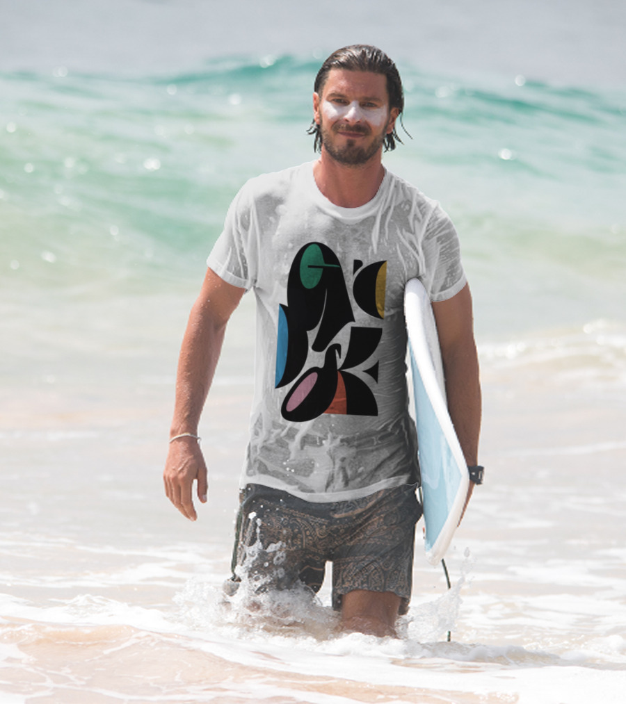 Warp Spheres Goose The Band Colorful Abstract Shapes T-Shirt