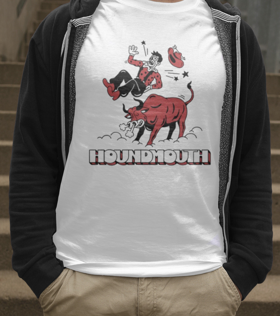 Houndmouth Rodeo Clown Bull Riding Scene T-Shirt
